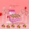 Fruidles Swirl Multicolor Heart Lollipop, Heart Design, Party Bag Fillers,