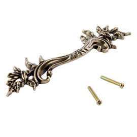 Mgoodoo 5Pcs Pull Handle for Dresser Cupboard Closet Drawer Handle Pulls Cabinet Door Knob Furniture Hardware European Style Vintage Bronze