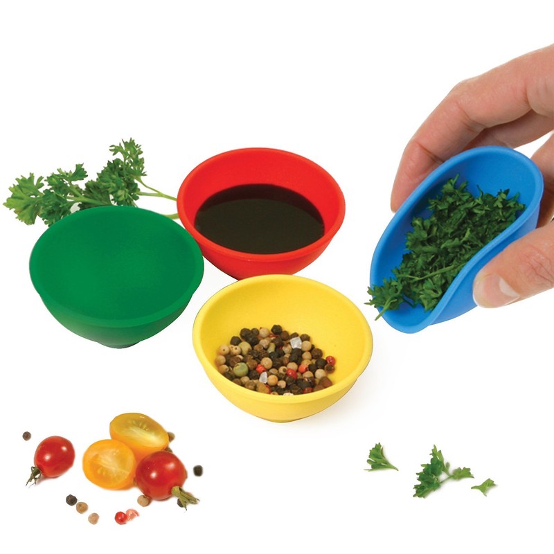 Norpro Silicone Mini Pinch Bowls, Set of 4,50 ml