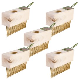 5 Stück Unkraut Fugenbürste: Fugenbürste Stahlbürste, Unkrautbürste mit Stahlborsten, Fugenreiniger Stahlborsten für Entfernen von Unkraut und Moos an schmalen und Breiten Fugen