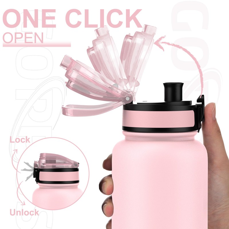 GOPPUS 1.2 Litre Stainless Steel Vacuum Flask, 1200ML/40OZ, Double Wall,