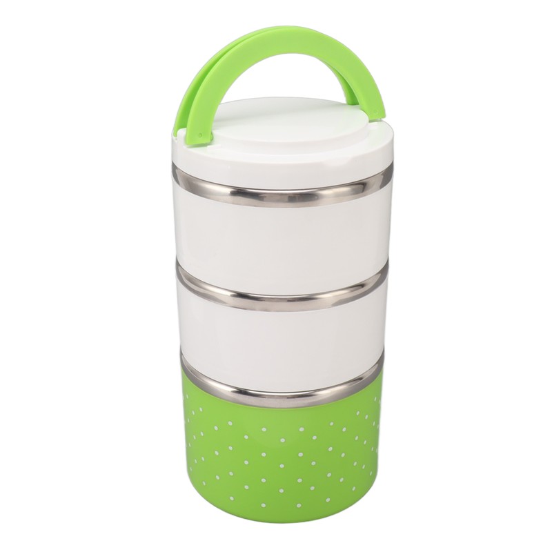 Stackable Stainless Steel Thermal Lunch Container Leakage Proof Retain Freshness