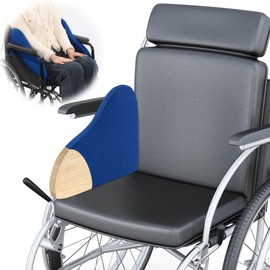 ROYALAY 2 Pcs Lateral Support for Wheelchair, L-Shape Wheelchair Supports for Body, Wheelchair Arm Rest Lateral Support with Elastic Bands, Wheel Chair Cushions for Seniors Better Posture