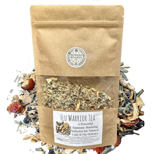Flu Warrior Herbal Tea Blend 100g | Mucus Relief |