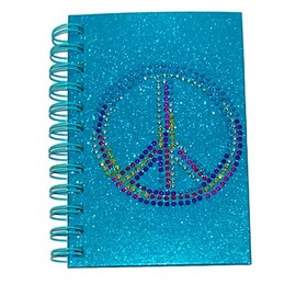 Inkology Glam Rocks Rhinestone Embellished Notebook, Spiral Bound Hardcover, 80 Sheets, 4 X 6 Inches, Single Notebook, Design May Vary (555-1)