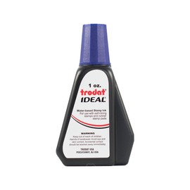 Trodat 45217 Ideal Premium Replacement Ink for Use with Most Self Inking and Rubber Stamp Pads, 1oz., Violet