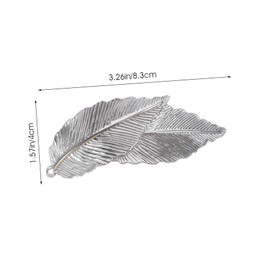 FOMIYES Simple Leaf Hair Clips for Women Elegant Metal Hair Accessories for All Occasions Easy to Use No Damage to Scalp Delicate Design for Styling and Updos