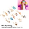 Hair Braid Rings Dreadlocks Ring Shell Hair Ring DIY Hair
