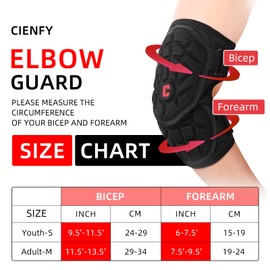 Cienfy Batter's Elbow Guard for Baseball and Softball, Elbow pad for Youth and Adult