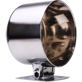 MOTOR METER RACING W PRO Universal 85mm 3-3/8" Silver Chrome Single Gauge Dashboard Pod Mounting Cup & Stand for Automobile Boat