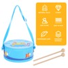 TOYANDONA Children's Drum Set Wooden Drum Toy with Drumsticks Instrument