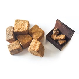 Stout Monk Brand Premium Dark Amber Resin with Wooden Box for Purification, Healing, Meditation and Luck (100 Grams)