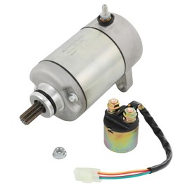 BUSIDN Starter & Relay 31200-HN7-003 Compatible with Honda Rancher 400 FourTrax TRX400FA TRX400FGA 2004-2007, Replaces 18683 410-54059 SMU0220 57-2748
