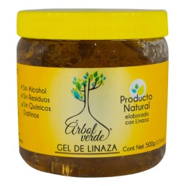 Gel Fijador De Linaza Para Peinar 500gr Arbol Verde Natural                                                                                           