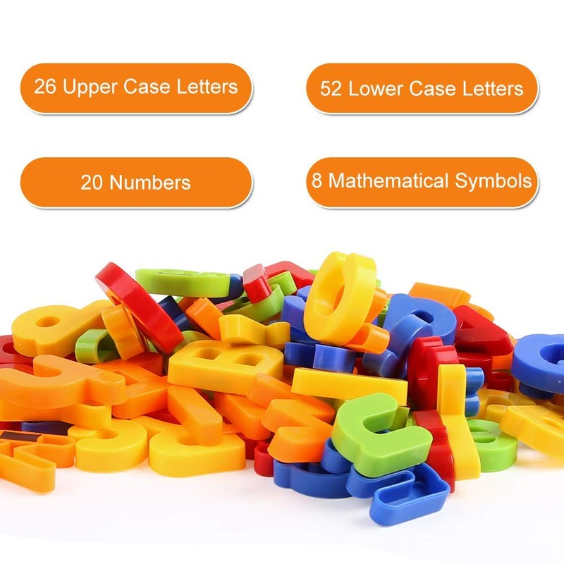 106 PCS Classroom Magnetic Letters and Numbers for Toddlers Early