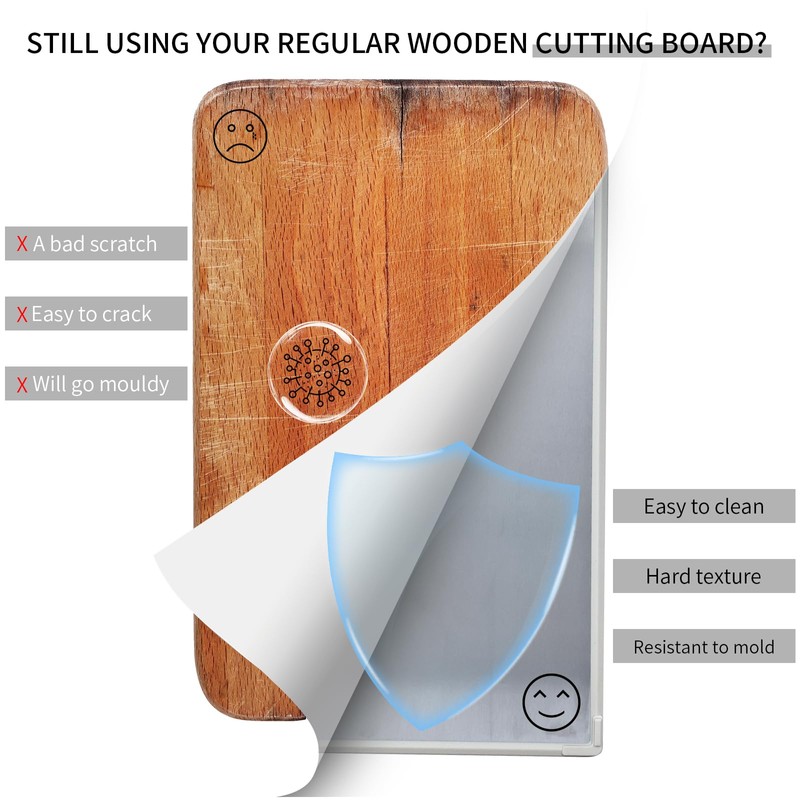 Rashid & Sid Rashid & Sid Stainless Steel cutting board,