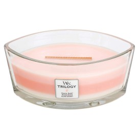 WoodWick Trilogy Island Getaway Candle with Hearthwick Flame Three Scents Enveloped