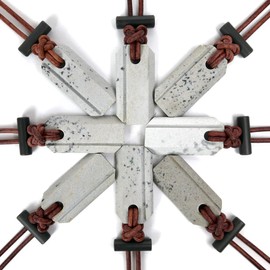 Wazoo Viking Spark™ | Whetstone Sharpener & Fire Starter Necklace (Uncommon/Plain)