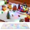Christmas Snow Table Runner Fake Snow Blanket Roll Fake Snow