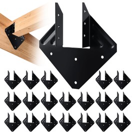 VOONKE Hurricane Ties for Rafters Roof Truss Timber Connection Fits 2x4, 2x6 Truss to Rafter Connectors for Hurricane Truss Hangers,Rafter Brackets,Joist Hanger,Hurricane Clips (20PCS)
