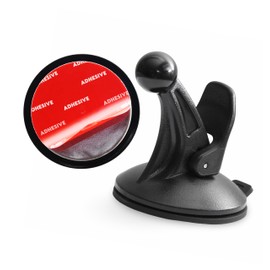 Ramtech Suction Cup 17mm Ball Head Windshield Dashboard Mount Sticky Adhesive Disk for Garmin Drive 60 60LMT 61 LM 61 LM 61 LMT-S GPS Navigator Replacement Kit - SCDSK