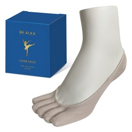 BE ALKA Bunions Bunions Leg Pelvic Support Full Finger Arch Forming Cover Socks - biege