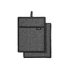 Ladelle Eco Recycled Pot Holder, Pack of 2, Charcoal