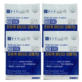 Chong Kun Dang 20100 Supercritical Alti-G Omega 3 833mg x 30 Capsules 4 Boxes  Blood Circulation Improvement / 종근당 20100 초임계 알티지 오메가3 833mg x 30캡슐 4박스 혈행개선
