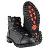Milwaukee Leather Men's Black Leather Lace-Up Motorcycle Rider Boots with