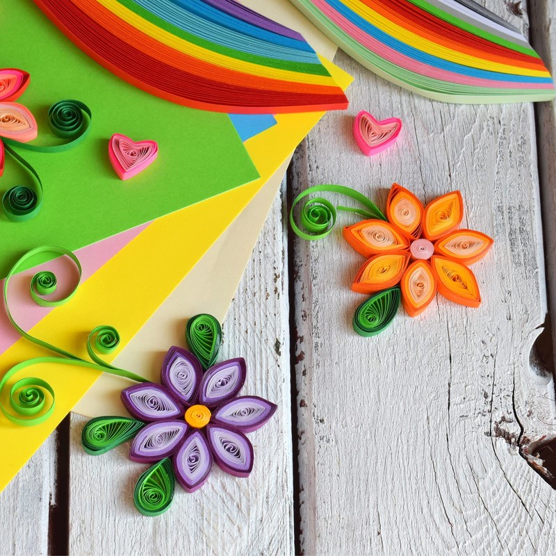 PATIKIL Quilling Strips Paper 120pcs 1/8"(3mm) 54cm Origami Paper Quilling