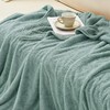 EMME Muslin Cotton Fleece Twin Blanket Reversible - 60"*80" Teal
