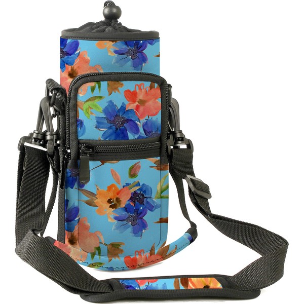 XMBFZ 25oz/40oz Water Bottle Carrier Holder Bag, Adjustable Shoulder &