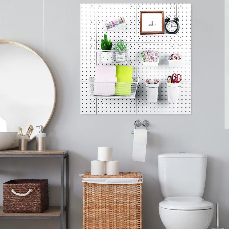 Sieral 30 Pcs Pegboard Organizer Accessories Kit Includes Peg Board