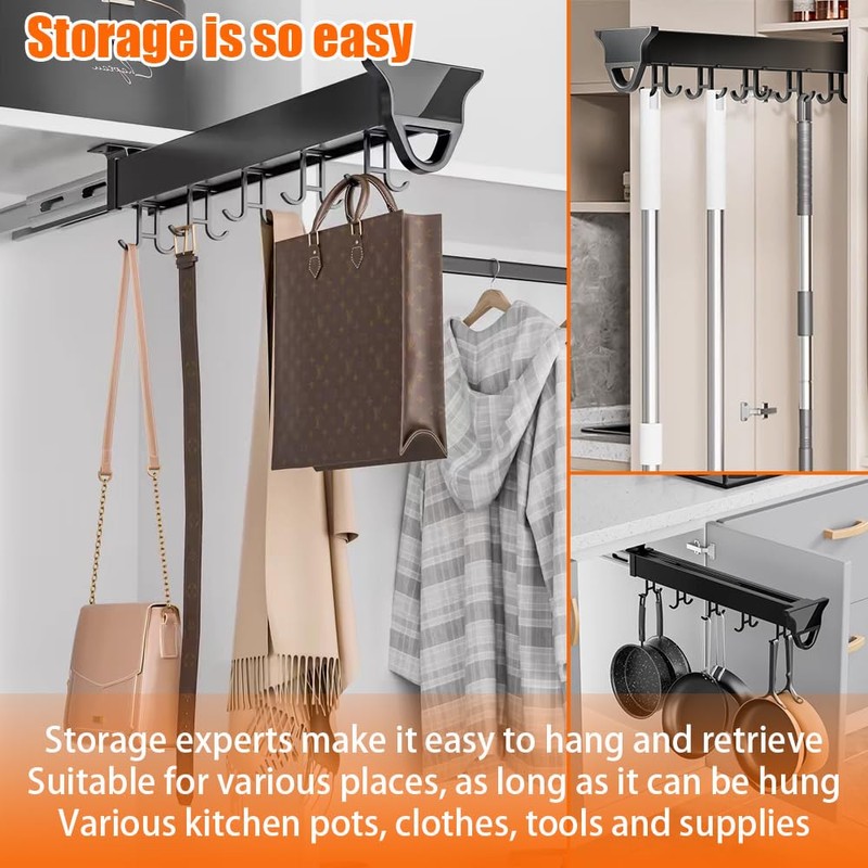 Pull Out Pot Rack, 22" Pull Out Pots and Pans