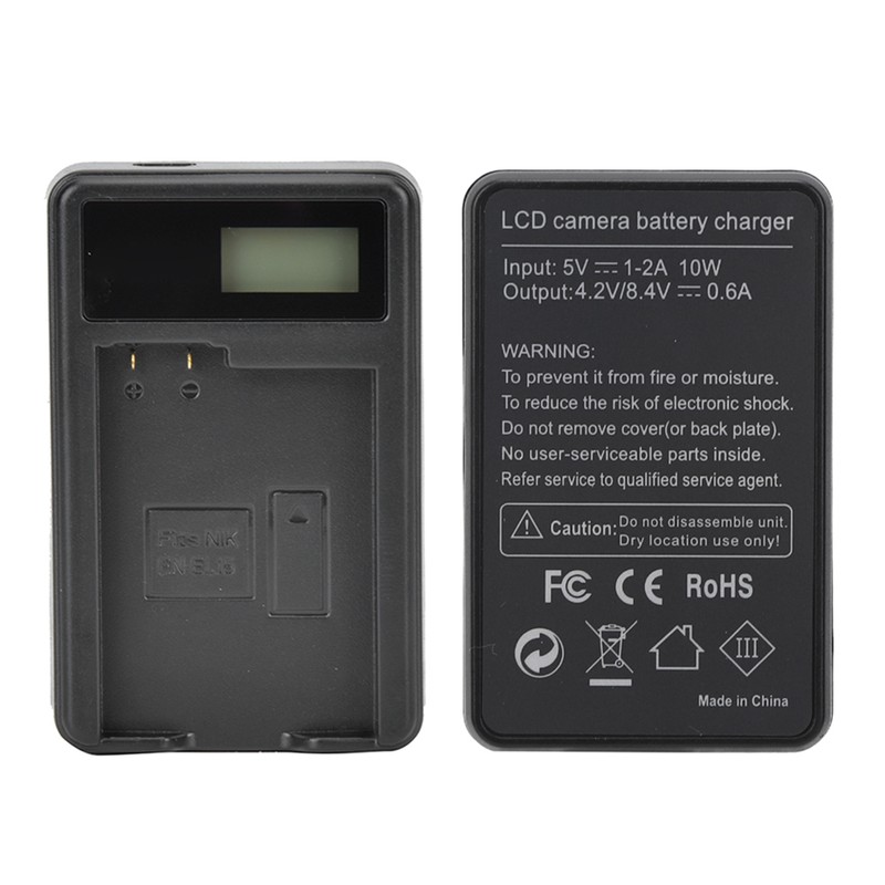 SEIVI EN EL15 Camera Battery Charger LCD Charging Display for