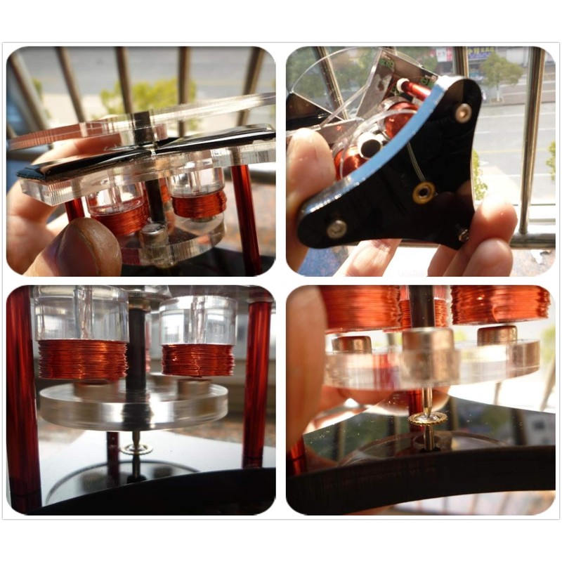 Sunnytech Solar Vertical Disc Shape Mendocino Motor Educational Model Science