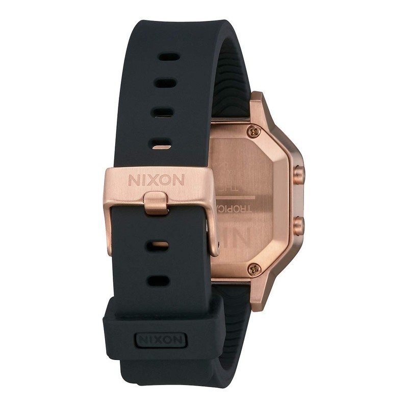 Nixon A12111098-00 Women's Siren SS Watch, Rose Gold/Black, sports