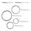MecArmy Titanium 3pcs/4pcs/7pcs/18pcs Key Rings Keychain Large Small Split Rings