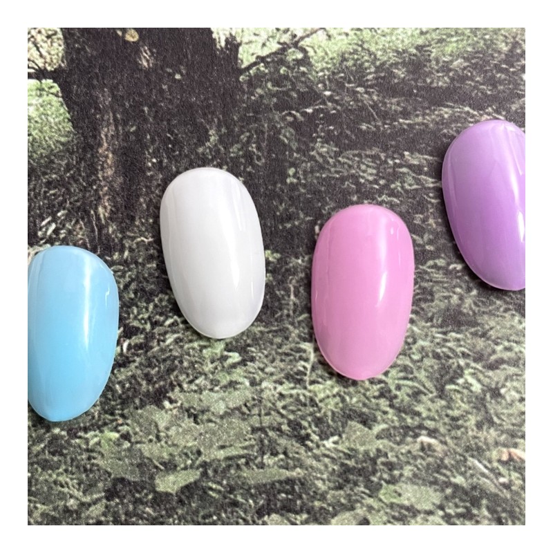 ˡᴬᴺᵀᶤˡ Pastel syrup luminous handmade nail tip - short almond