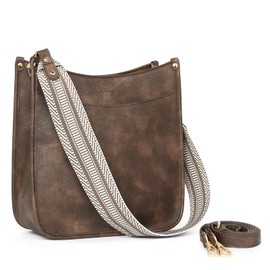 CLUCI Crossbody Bag Handbag for Women Vegan Leather Shoulder Bag Lady Purse Ladies with 2 Adjustable Guitar Strap