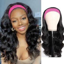 Estilar Lace Front Wigs Human Hair HD Glueless Lace Frontal Wigs Human Hair Pre Plucked for Women With Bleached Knots Natural Black(Band for 10 Inch)