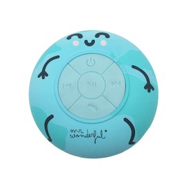 WONDEE Mr. Wonderful Bluetooth Shower Speaker with Suction Cup, IPX4 Waterproof, Shower and Pool Speaker with Powerful 360° Stereo Sound and Bluetooth 5.0 Original Design