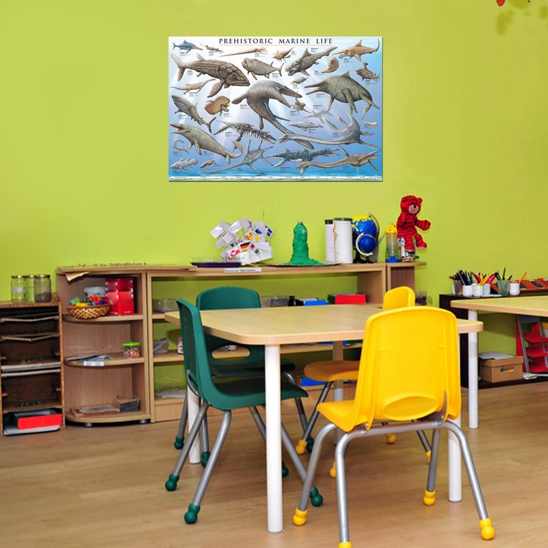 EuroGraphics Prehistoric Marine Life Poster, 36 x 24 inch