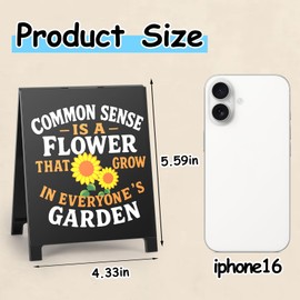 EXUBERIUM Funny Office Decor Desk Sign Sarcastic Gifts for Women Humorous Gag Gifts for Friend Coworker Boss That Doesn't Grow In Everyone's Garden Satirical Office Home Decoration White Elephant Gift