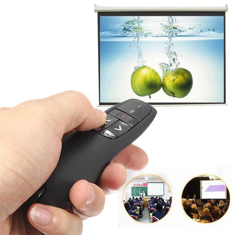 HUACAM Wireless Presenter, 2.4GHz Wireless USB Presentation Clicker, Powerpoint Clicker