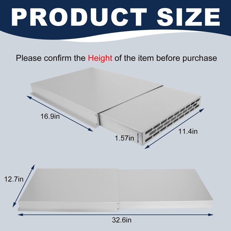 Aluminum Floor Air Vent Extender – Adjustable HVAC Vent Cover