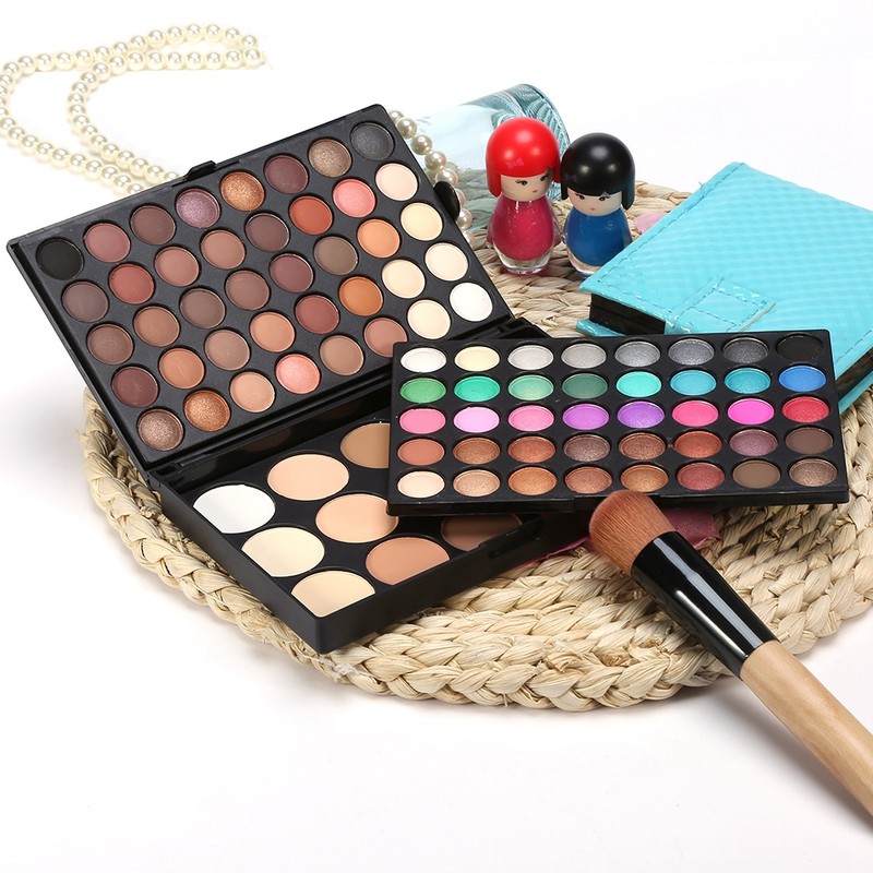 Professional 80Colors Eyeshadow + 15Colors Blusher & Concealer Contour Eye