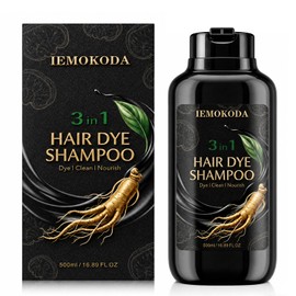 Dark Brown Hair Dye Shampoo, Color Shampoo for Gray Hair for Women & Men