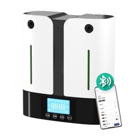 Dual Nozzle Waterless Aroma Diffuser Smart Machine for Hotel, Spa, Office, Home, Hotel Collection Aroma Diffuser, Waterless Whole House Bluetooth&App (Dual 160ml)