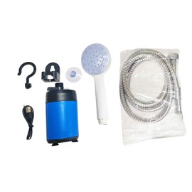 Portable Shower Camping Outdoor Shower Handheld Electric Shower Battery Powered Compact Handheld   Rechargeable Camping Showerhead
